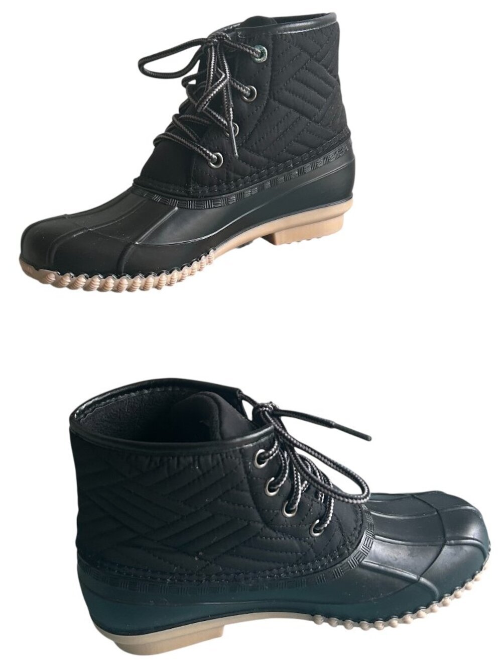 Magellan Outdoors Quilted Duck Boot Waterproof Rubber All Weather Size 6